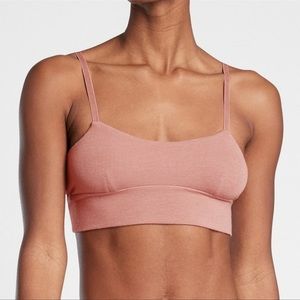 Athleta Pink Ribbed Bra size L